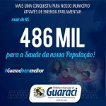Município recebe pouco mais de R$ 486 mil em emendas parlamentares