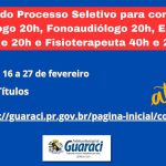 Saiu o resultado do Processo Seletivo Simplificado